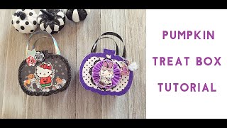 HALLOWEEN TREAT BOX TUTORIAL and Project Share  Halloween Treat Bags [upl. by Ailyn]