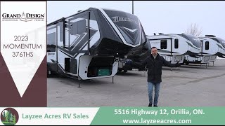 2023 Grand Design Momentum 376THS  Whats cooler than being cool  Layzee Acres RV Sales [upl. by Shu621]