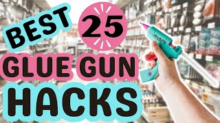 🌟25 BEST DIYS amp HACKS you’ll never look at Glue Guns the same way again FAST HACKS amp DIYS [upl. by Nosremaj]