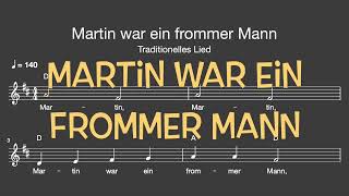 Lied Martin war ein frommer Mann Sankt Martin  Melodie Akkorde NotenText [upl. by Neehahs189]