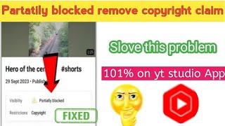 partially blocked copyright claim some countries affected partially blocked kaise hataye [upl. by Sotsirhc153]