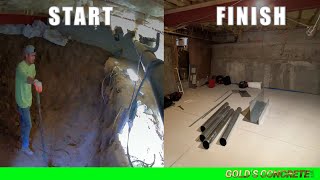 Tiny House Basement Digout  Start to Finish [upl. by Nahc]