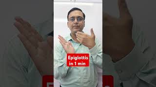 Epiglottis in 1 min  epiglottis medical neet rinkeshpariyani education science biology [upl. by Eniamerej]