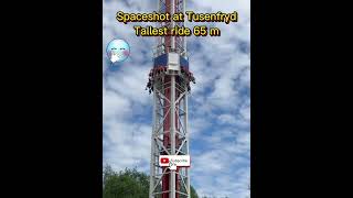 Spaceshot at Tusenfryd Norway  Tallest ride 65m  shorts short viral youtube amusementpark [upl. by Erwin]