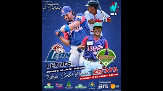 🔴Pomares2024 ZELAYA VS LEON JUEGO 4  ⚾️ En vivo [upl. by Beebe]