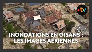 Oisans Village dévasté pont emporté route coupée Les images aériennes de La Bérarde [upl. by Theurich979]