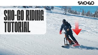 How to Ride a SNOGO Ski Bike  Full Riding Tutorial [upl. by Spancake231]