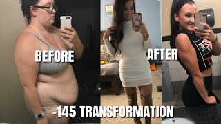 145 Pound Weight Loss Transformation Before and After PhotosVideos [upl. by Ttemme756]