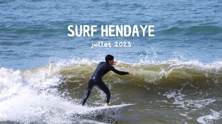 SURF HENDAYE  ANGLET PAYS BASQUE JUILLET retour des vagues en France [upl. by Eannaj]