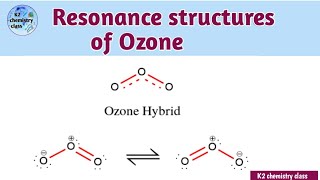 Resonance structures of ozone moleculeresonance hybrid of ozoneozone resonance by khushboo yadav [upl. by Oahc]