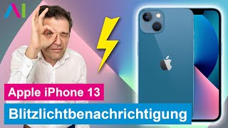 Apple iPhone 13  Blitzlichtbenachrichtigung aktivieren •  • 📱1️⃣3️⃣ • ⚡️ • [upl. by Chrisoula]