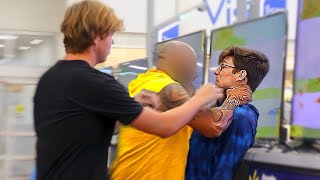 Cutting Strangers Hair Prank [upl. by Nitsyrk]