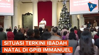 Suasana Ibadah Natal 25 Desember 2023 di GPIB Immanuel Jakarta [upl. by Yaral]