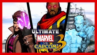 Mod Showcase Ultimate Marvel vs Capcom 3  Bishop IceMan Gambit Character Mods [upl. by Salohcim986]