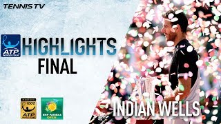 Highlights Del Potro Beats Federer For Maiden Masters 1000 Title Indian Wells 2018 [upl. by Ellga]