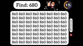 Test for attentive people  Seek and Spot 680 before time runs out spot seek attentive puzzles [upl. by Koziarz109]