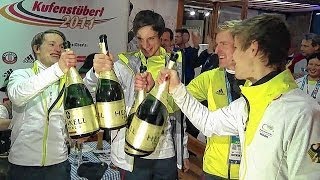 Deutsche Skispringer jubeln über TeamGold [upl. by Frasch]