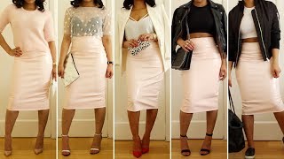 How To Style The Pink PVC Skirt  STYLE [upl. by Eriam520]