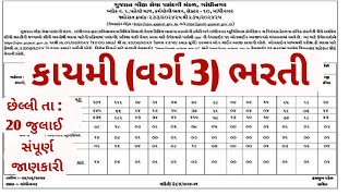 Ojas gujarat government Jobs  Varg 3 new bharti in Gujarat  July 2024  Gaun Seva Gsssb Vacancy [upl. by Vallery]