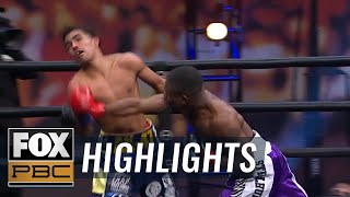 Travon Lawson stuns Angel Barrientes with vicious fourthround knockout  HIGHLIGHTS  PBC ON FOX [upl. by Peers453]