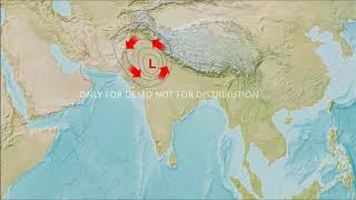 Retreating Monsoon  Climate of India  Social Class 10 Science [upl. by Dnumsed]