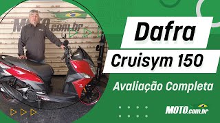 Dafra Cruisym 150  Avaliação Completa  MOTOcombr [upl. by Vittoria]