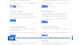 Certificatul de cazier judiciar se poate obține online rapid și facil [upl. by Marian105]