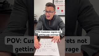 Why you should get gap coverage carsalesman car dealershiplife [upl. by Eirhtug]