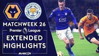 Wolves v Leicester City  PREMIER LEAGUE HIGHLIGHTS  2142020  NBC Sports [upl. by Ariaek]