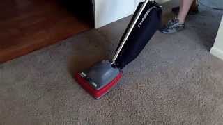 Sanitaire SC679J PreVacuuming Before Carpet Cleaning [upl. by Adnamar]