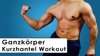 Kurzhantel Workout für den OBERKÖRPER  Trainingsplan für den Muskelaufbau Zuhause mit nur 2 Hanteln [upl. by Beaver]