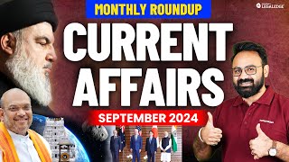 September 2024 Current Affairs for CLAT  Monthly Current Affairs Round Up for CLAT 2025 Exam [upl. by Ariaek]