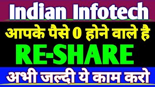 Indian Infotech and Software Right Issue☀️Indian Infotech and Software Share latest news💥Re share [upl. by Machute884]