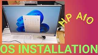 how to install Windows 11 on HP AllinOne 24cr1006nh PC A0CL8EA [upl. by Aisac926]