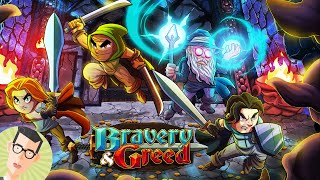 VICIO MULTIJUGADOR BRAVERY AND GREED un quotDUNGEON BRAWLERquot sencillo y adictivo [upl. by Yorgo]