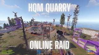 We Raided Zergs HQM Quarry  Rust Raiding [upl. by Noerb24]