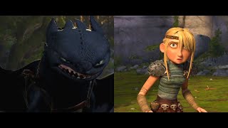 How To Train Your Dragon  Astrid Meets Toothless [upl. by Waldo]