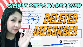 HOW TO RECOVER DELETED CONVERSATION MESSAGES IN MESSENGER [upl. by Nahtnaoj]