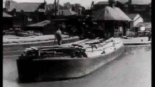 Barging Along  WW II film promoting Britains inland waterways [upl. by Kiona]