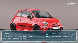 Abarth 595  14 TJet Competizione 70th Hatchback 3dr Petrol Manual Euro 6 180 bhp  Citygate [upl. by Rahm724]