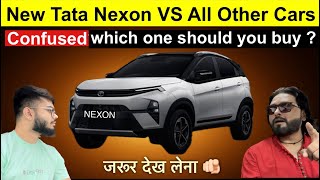 New Tata Nexon Vs Xuv 300 vs Brezza Vs Venue Sonet Vs Fronx 🔥 इनमे Confused हो तो ये देखलो 🫵🏻 [upl. by Xeno]