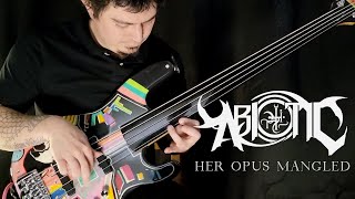 Abiotic  Her Opus Mangled Feat Jared Smith of Archspire Guitar  Bass Playthrough [upl. by Anaej767]