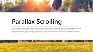 Parallax Scrolling Effects using Materialize [upl. by Belicia232]