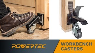 Locking Caster Wheels for Mobile Workbench Nonmarring Swivel Caster Wheels for Woodshop [upl. by Gualtiero]