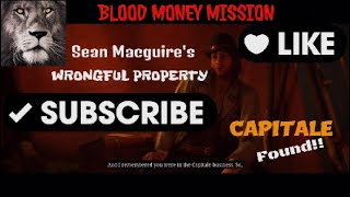 Red Dead Redemption 2 BLOOD MONEY UPDATE SECRET CAPITALE FOUND Sean Macguire Wrongful Property [upl. by Nahtiek]