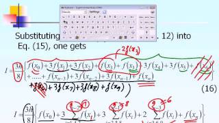 Lecture 0708 Simpsons 38 Rule for Integration Part 4 of 7 [upl. by Yesnek]