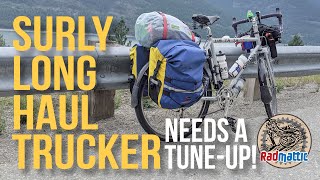 Surly Long Haul Trucker Bicycle Tune Up  Surly Long Haul Trucker Review  Bicycle Touring Setup [upl. by Lebasy]