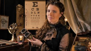 The Steampunk Optometrist  Lens Test amp Goggles Fitting  ASMR Roleplay eye exam soft spoken [upl. by Ahsirtap]