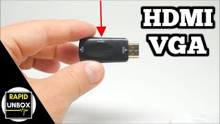 How to Use HDTV TO VGAAV Adapter With Audio Support [upl. by Nnahgem341]