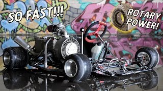 Rotary Shifter Go Kart First Drive  Full Send and Warehouse Drifts [upl. by Ahsinnor]